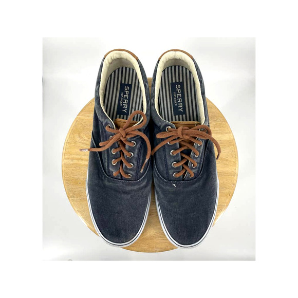 Sperry Top Sider Men's Chambray Lace Up Sneaker Shoes 13 - Picture 1 of 9